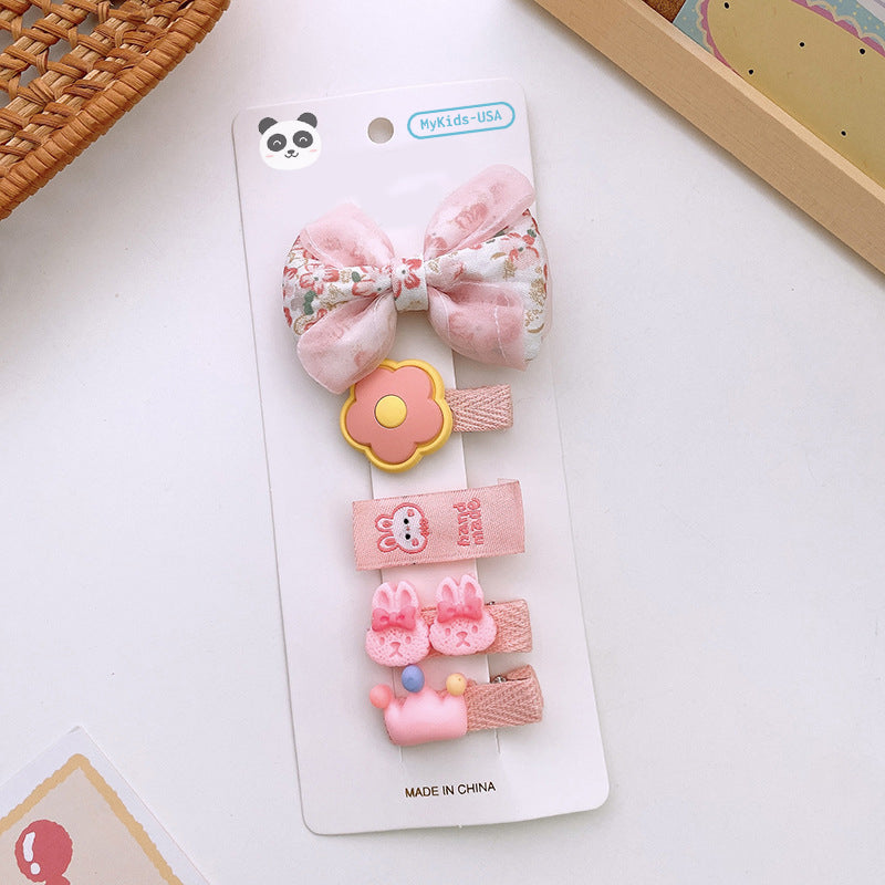 Versatile Hair Accessory For Babies: Colorful Small Butterfly Bow Hair Clip Sets-9