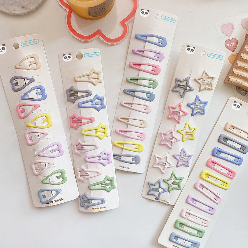 Enchanting Colorful Collection: Dreamy Hair Clip Accessories In A Magical Color Palette Sets For Babies-0