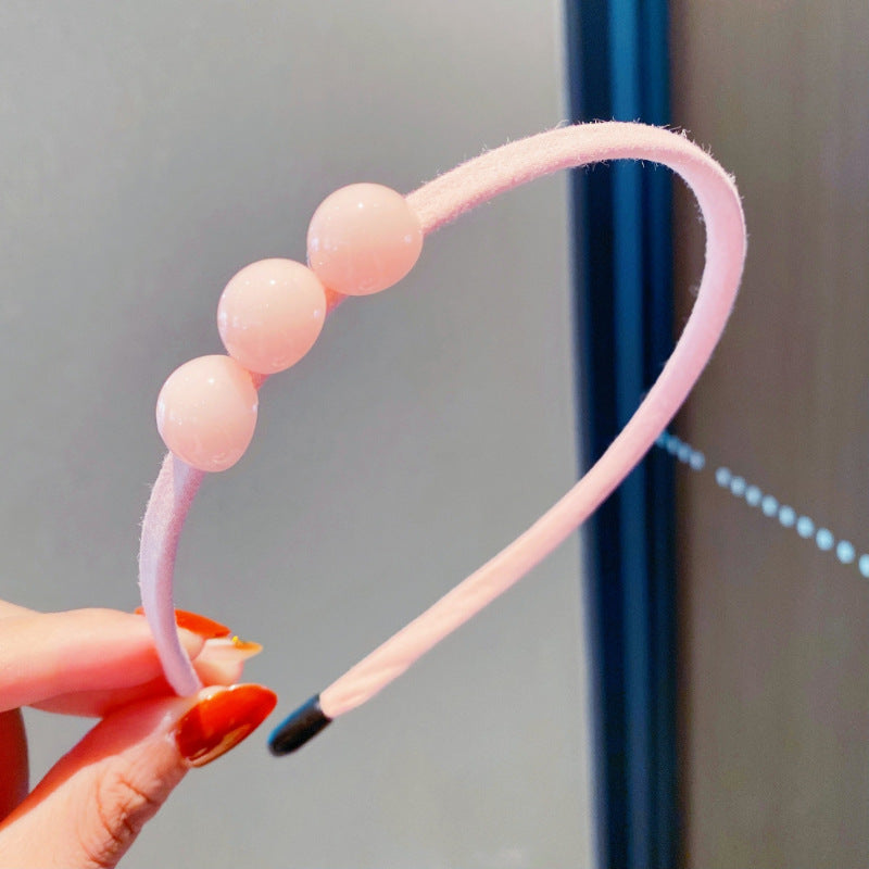 Girls 3D Flower & Heart Patched Design Simply Style Headband-6