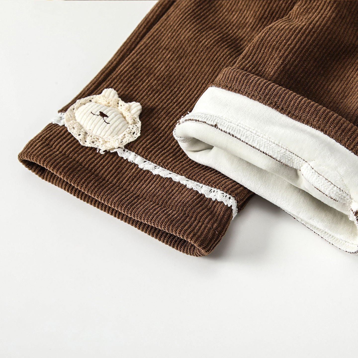 Winter and Autumn Arrival Casual Baby Kids Girls Cartoon Pattern Warm Corduroy Pants