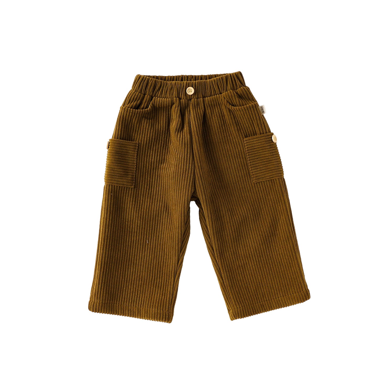 Spring and Autumn Arrival Baby Kids Unisex Solid Color Casual Corduroy Pants