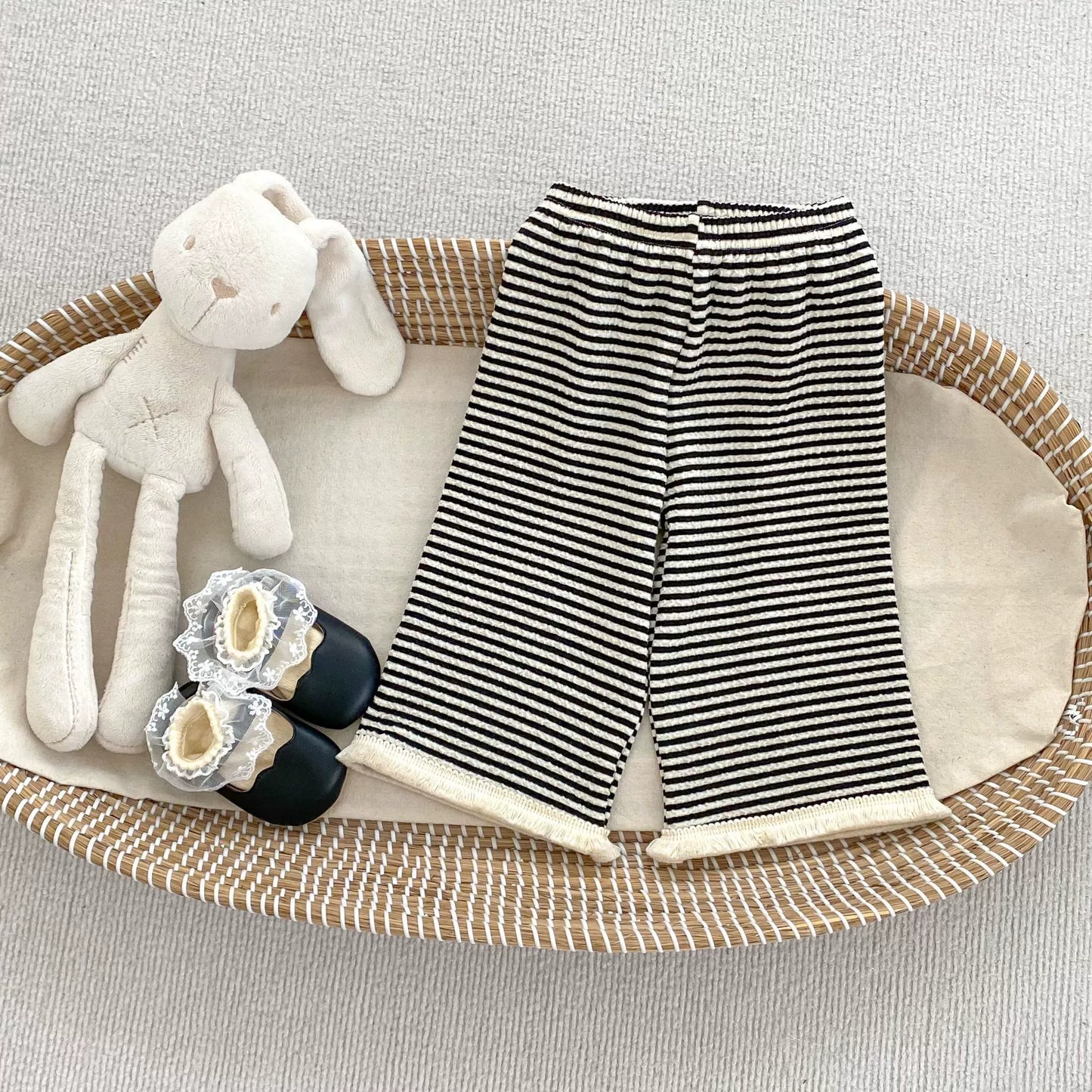 Spring and Autumn Kids Girls Argyle Pattern Long Sleeves Cardigan and Pants Clothing Set-4