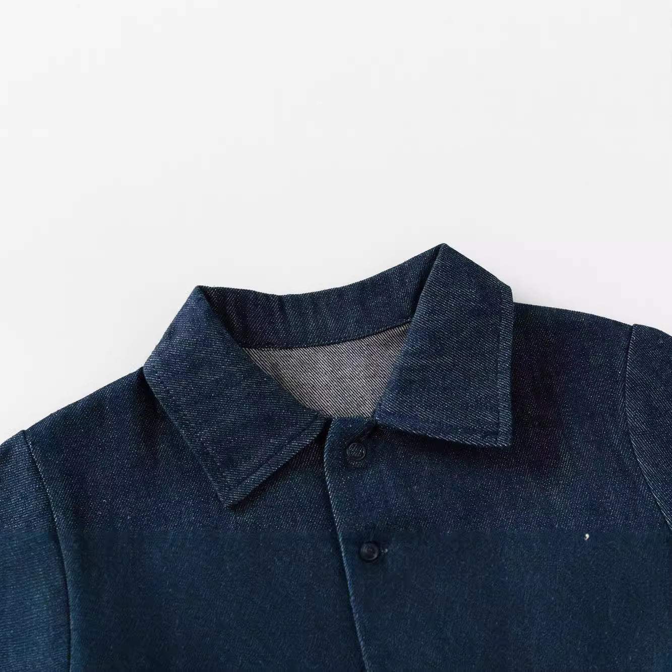 Autumn and Spring Arrival Baby Casual Embroidered Pattern Denim Rompers