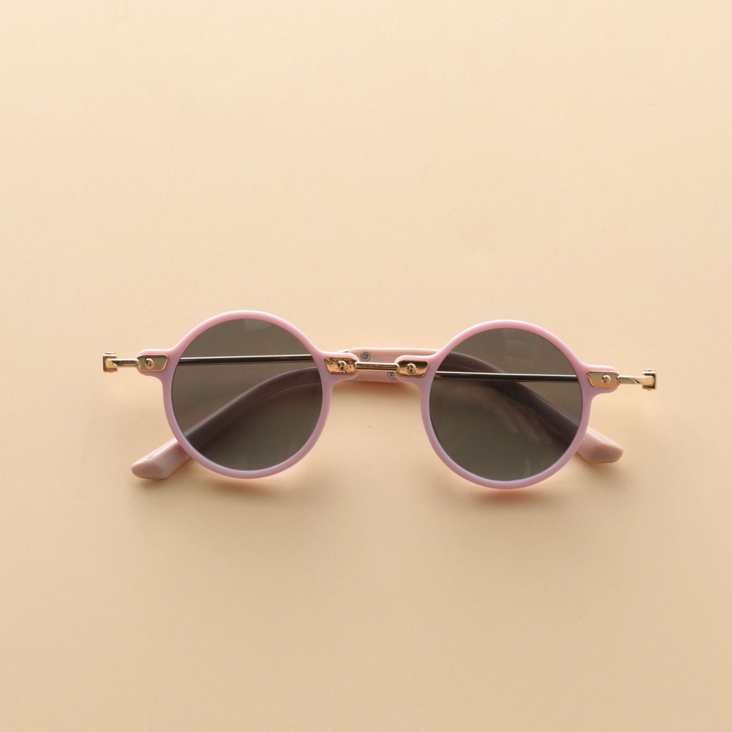 Kids Small Frame Design Vintage Style Metal Sunglasses